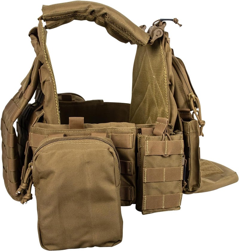 WOLFHUNT Tactical Vest for Men Quick Release, Weighted Vest Molle System, Heavy-duty Vests Premium Metal Buckle - Image 2